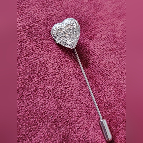 Heart Locket Stick Pin - Picture 3 of 6